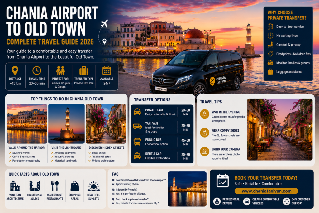 chania airport to chania old town