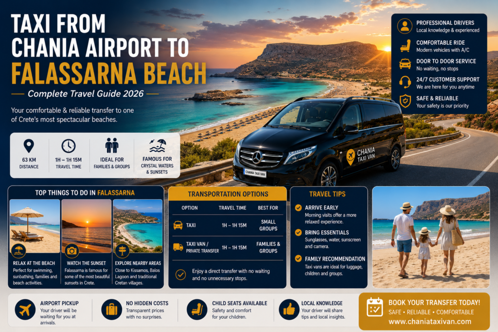 taxi from chania airport to falassarna beach