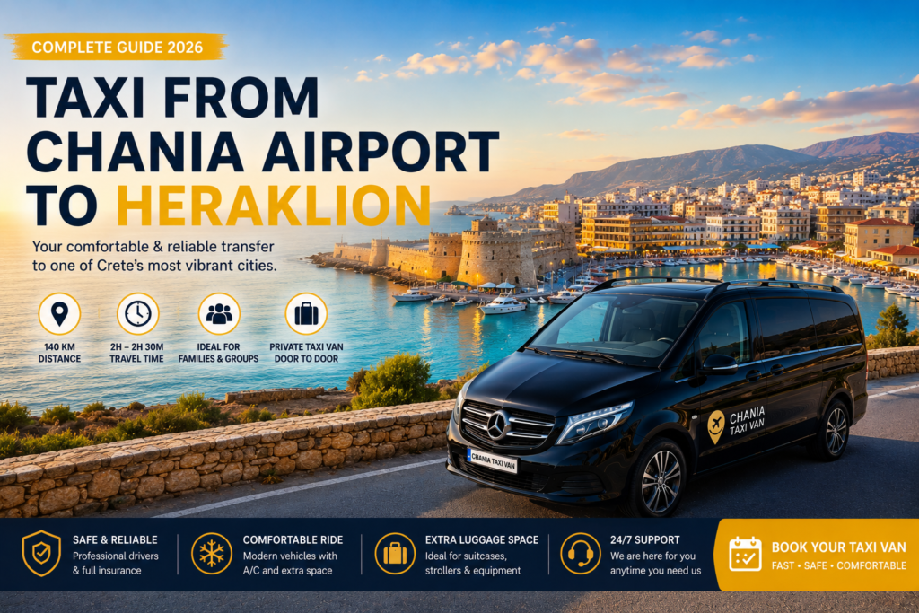 taxi from chania airport to heraklion