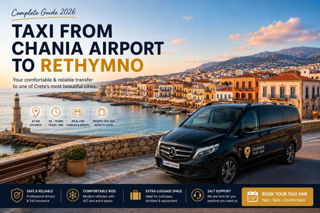 taxi from chania airport to rethymno